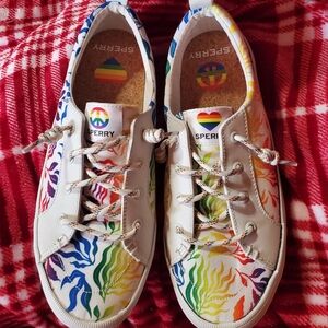 Sperry Multicolor Peace & Love Canvas Sneakers